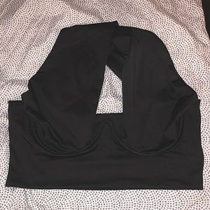 Black XL swim top